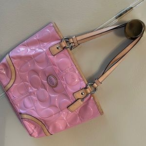 Patent Leather Coach Tote